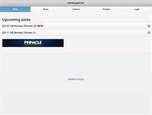Tablet Screenshot of bettingadvice.com